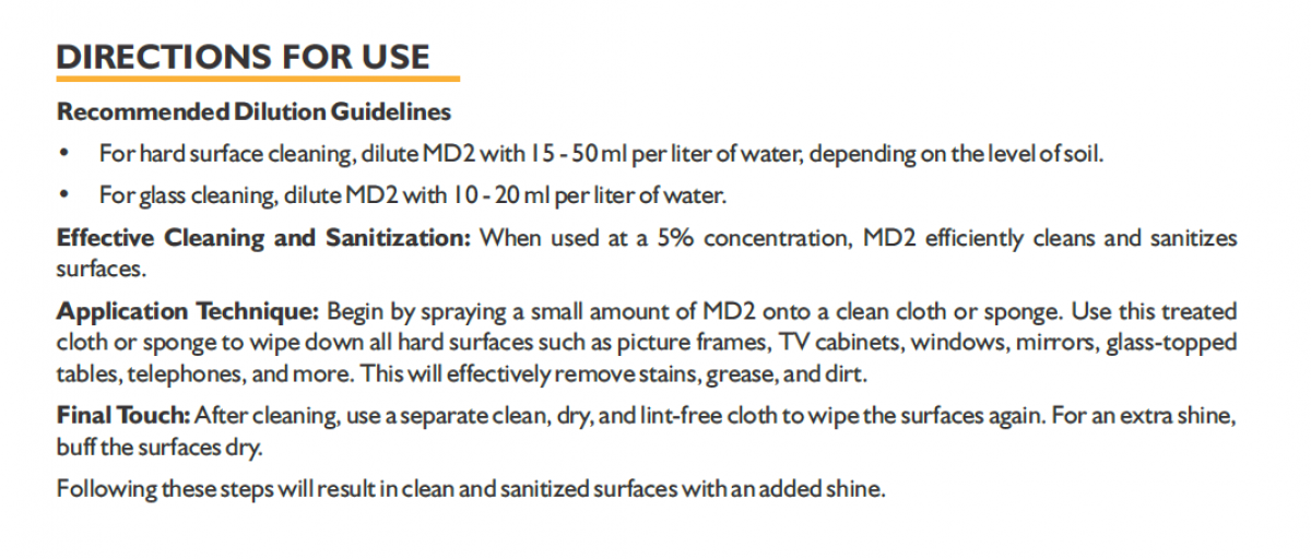 J2 HARD SURFACE CLEANER & SANITIZER CONCENTRATE