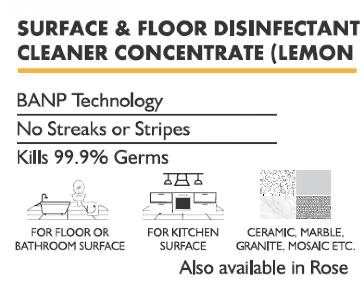 J7L Surface And Floor Disinfectant Cleaner Concentrate ( Lemon)