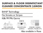 J7L Surface And Floor Disinfectant Cleaner Concentrate ( Lemon)
